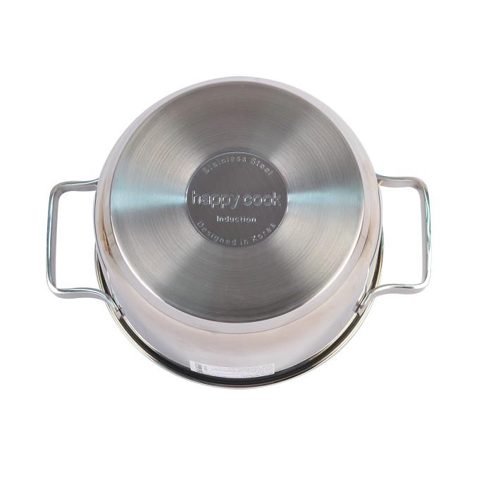 Nồi cao inox 3 đáy Happy Cook 28cm NC-28G