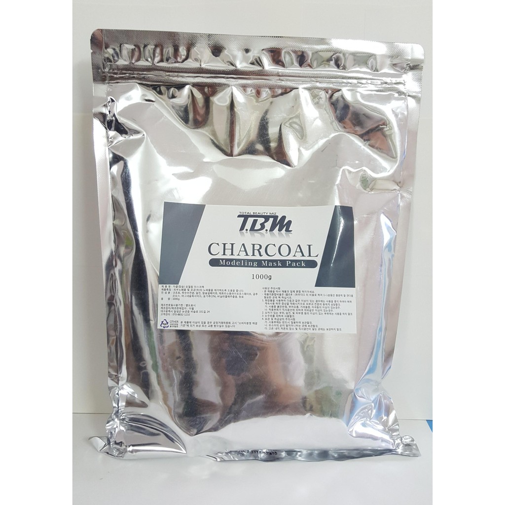 Bột Mặt Nạ Than Hoạt Tính TBM Hàn Quốc 1000g - Kiểm Soát Bã Nhờn, Mụn Đầu Đen, Se Khít Lỗ Chân Lông