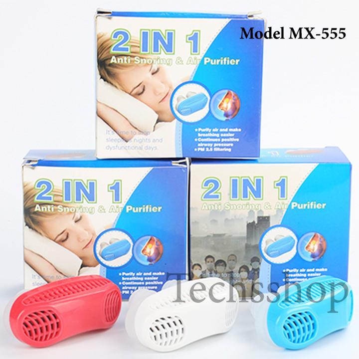 Dụng cụ chống ngáy ngủ 2 in 1 Anti Snoring - Thiết bị chống ngủ ngáy