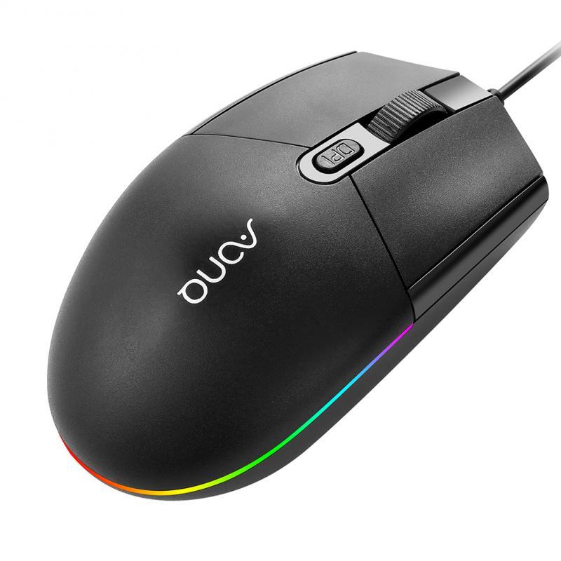 Ergonomic Rgb Luminous Wired Mouse Gaming Mouse Computer Notebook Office Mouse With Colorful Lights Laptops Notebook Accessories
