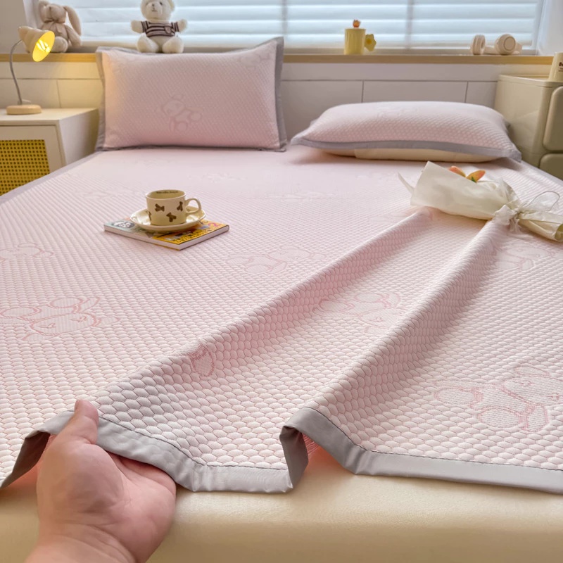 Chiếu Điều Hòa Băng Lạnh Dệt Hoa Văn Từ Sợi Băng Đậu Cảm Giác Mát Lạnh Có Thể Giặt Máy Làm Từ Tencel Mềm Mại