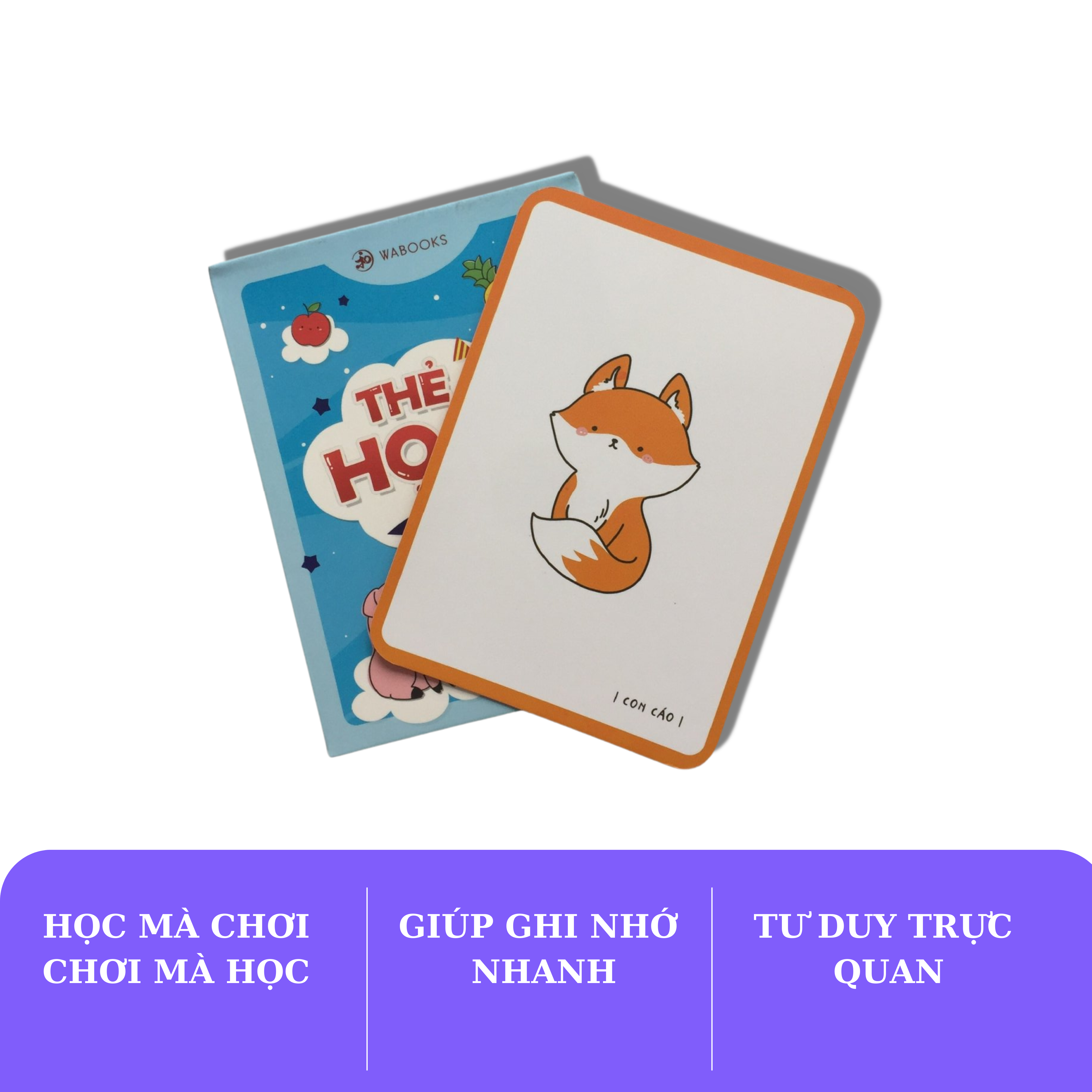 Flashcard song ngữ chủ đề rau, củ quả và động vật