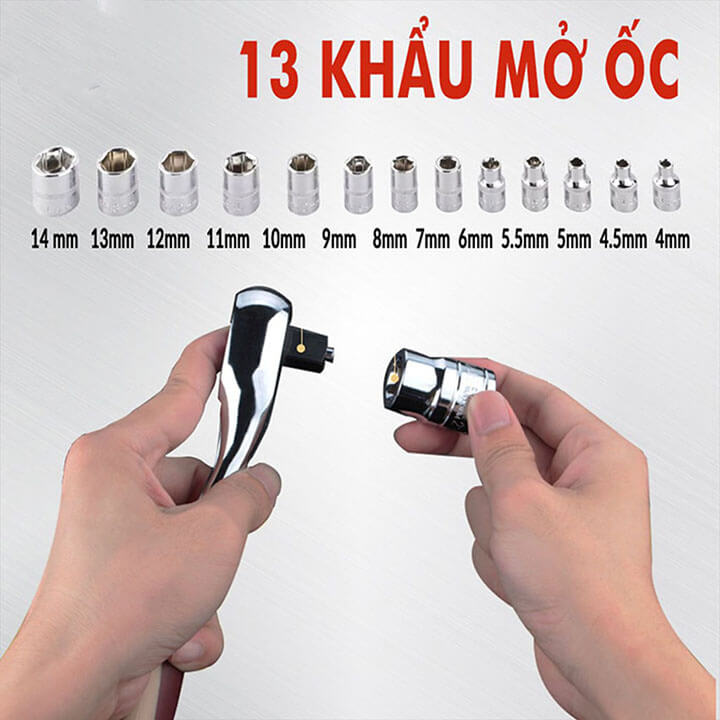 Bộ Dụng Cụ Mở Bu Lông Ốc Vít Đa Năng Sửa Chữa 46 Chi Tiết, Bộ Dụng Cụ Sửa Chữa Ô Tô Xe Máy Tháo Mở Bulong 46 Món