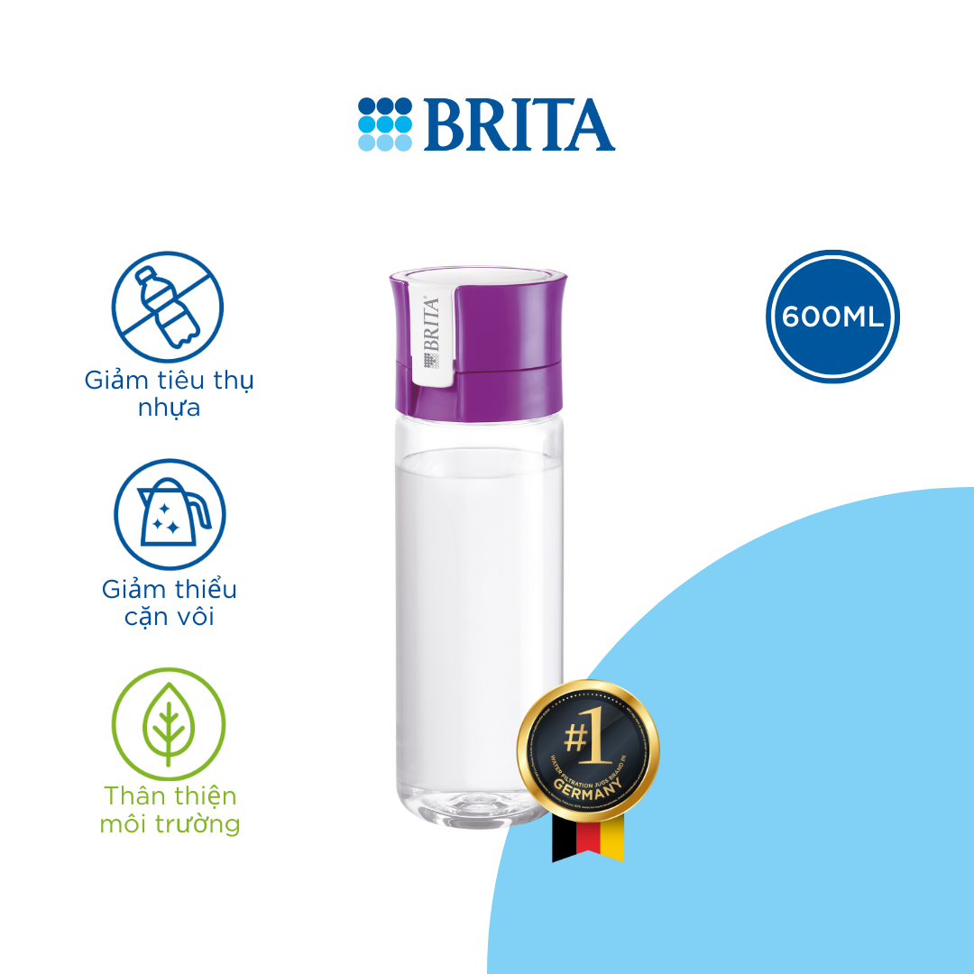 Bình Lọc Nước BRITA Vital Purple - 600ml