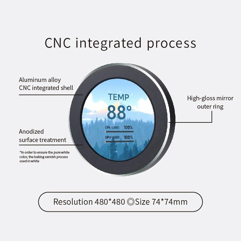2,1 inch IPS Màn hình thứ cấp 480x480 USB làm mát bằng nước LCD CPU GPU RAM HDD Giám sát
