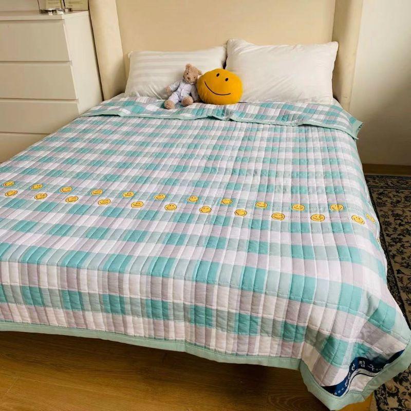 Chăn Hè Thu Chất Vải Cotton Đũi Mát Mịn Túi Mác Sịn Xò