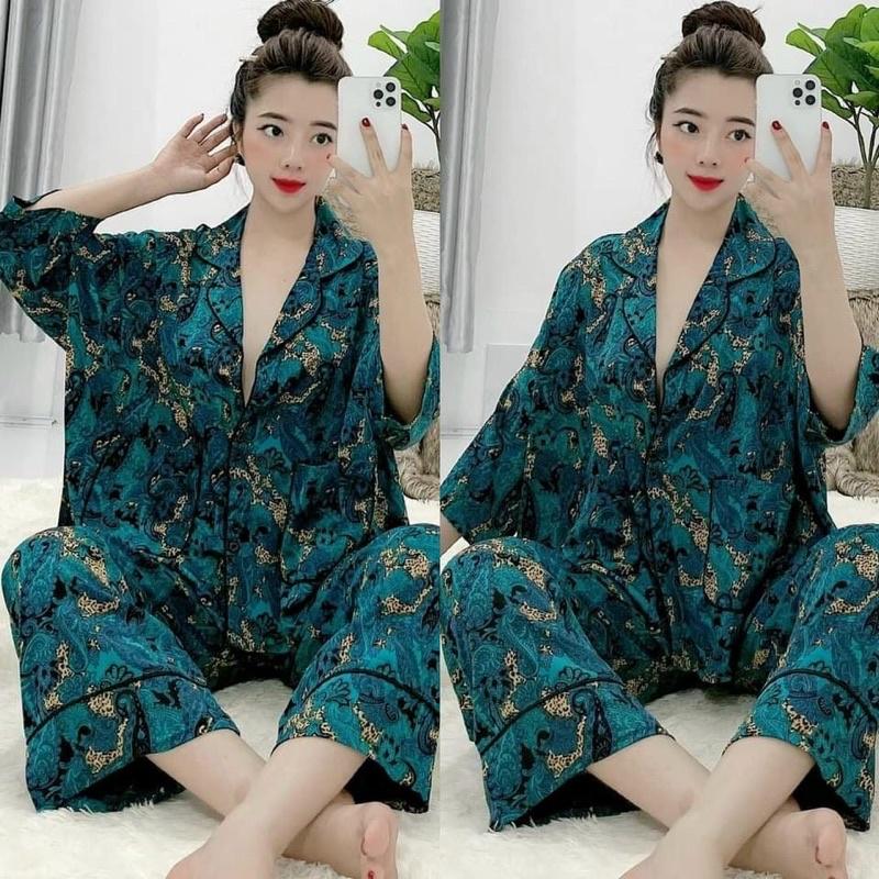 Đồ bộ Pijama Lụa Maingo cực sang chảnh, vải mềm mịn, không nhăn