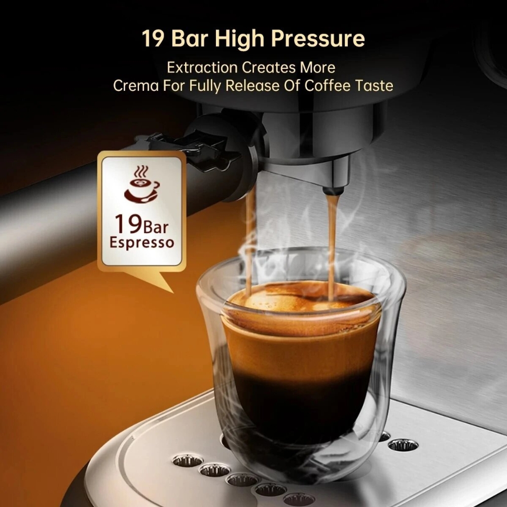 Máy Pha Cà Phê Hibrew H11 Pha Cafe Espresso Bán Tự Động, Mini Nhỏ Gọn Cho Gia Đình, Văn Phòng, Hot And Cold - Hàng nhập khẩu