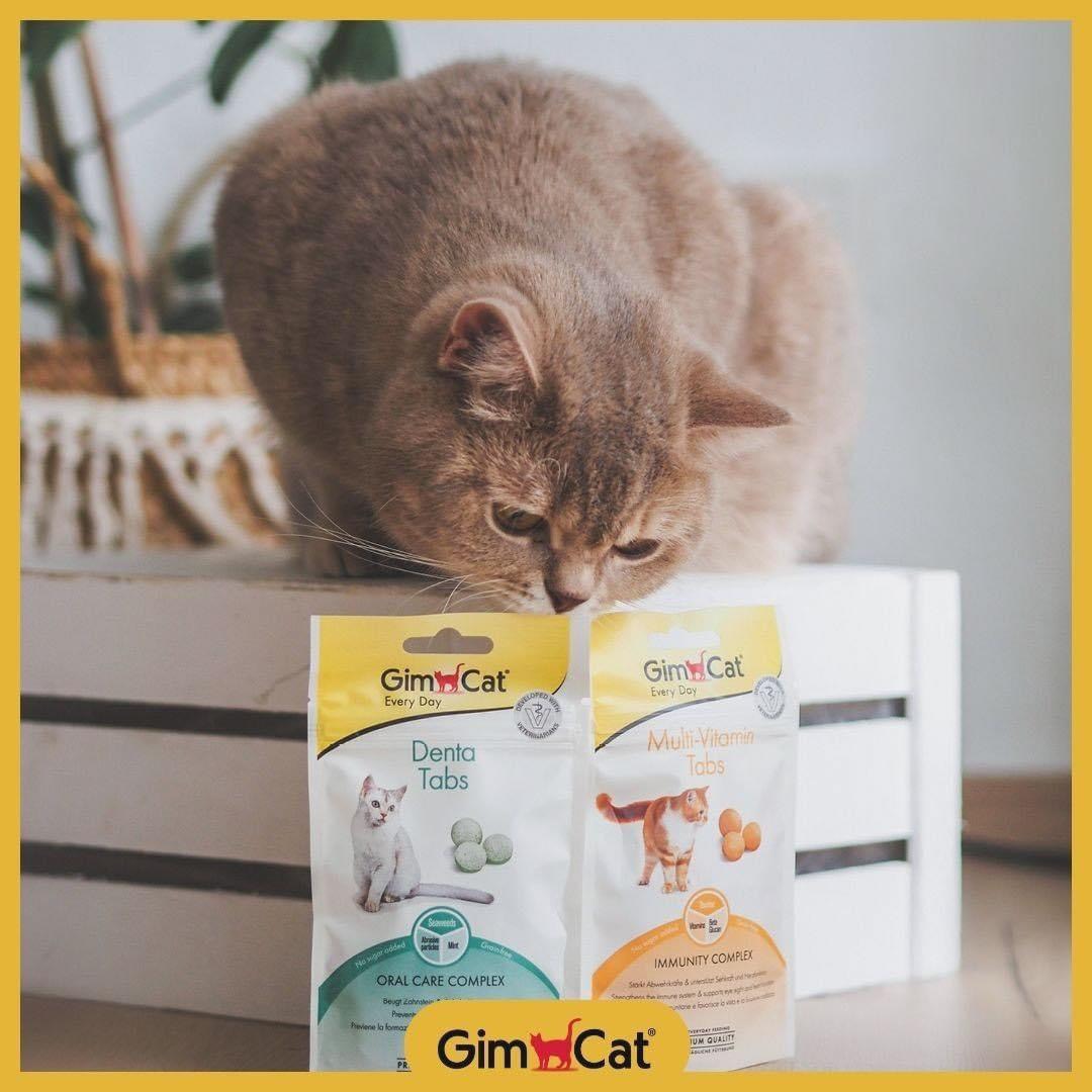 Bánh thưởng Gimcat Tabs /Snack Gimcat dạng viên tròn ngừa búi lông,mượt lông da,tăng đề kháng,giảm stress cho mèo,hỗ trợ tiêu hóa