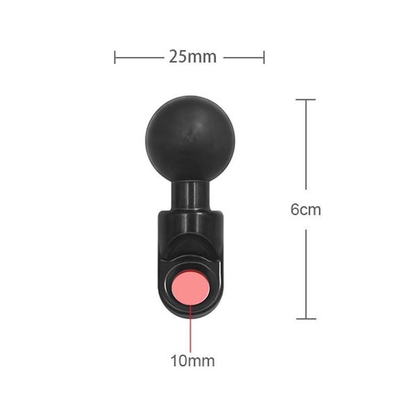 1 inch Bóng Đầu Adapter dành cho Gắn Tay Lái Xe Máy Căn Cứ Kẹp Gương Chiếu Hậu Chân Đế Xe Đạp Hành Động Camera Phần