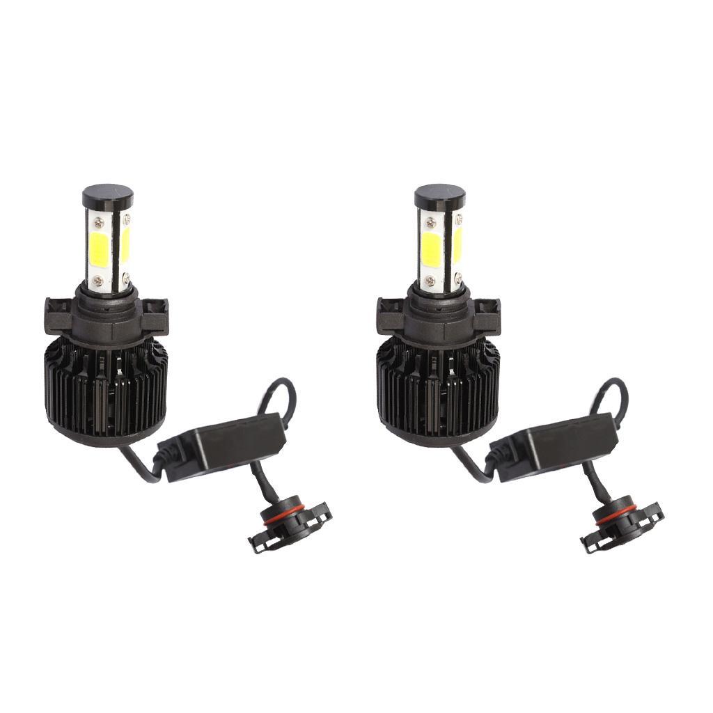 High Quality 2Pcs Car LED COB Headlight Fog Work Light Lamp DRL