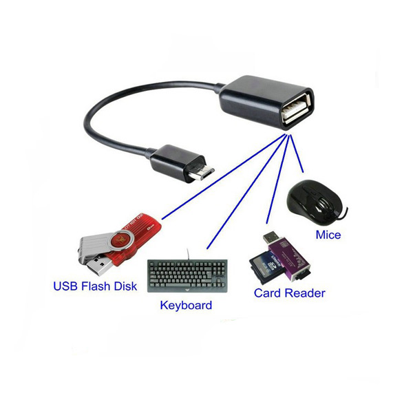 Cáp kết nối Otg đầu Micro Usb loại tốt tích hợp cổng USB