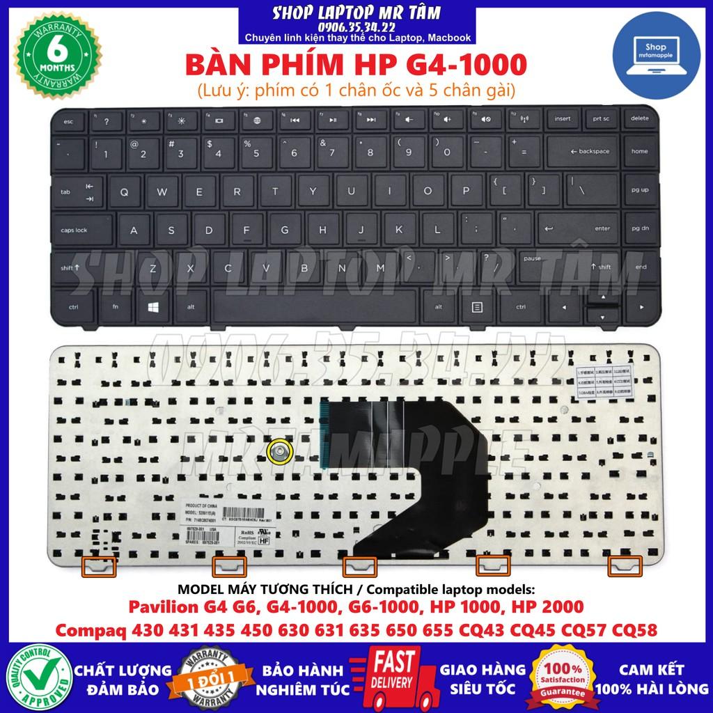 BÀN PHÍM LAPTOP HP G4 / CQ43 dùng cho Pavilion G4 G6, G4-1000, G6-1000, HP 1000, HP 2000