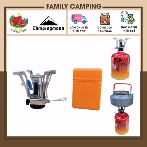 Bếp gas mini gấp gọn có hộp đựng nấu ăn cắm trại dã ngoại du lịch chính hãng Campingmoon