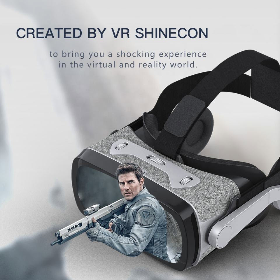 Shinecon G07E - Kính Thực Tế Ảo VR Shinecon 2018 version 7 G07E - Hàng Chính Hãng - VR SHINECON G07E 9th Generation Virtual Reality 3D Video Glasses Game Virtual Reality Glasses VR Headset Helmet for Android IOS