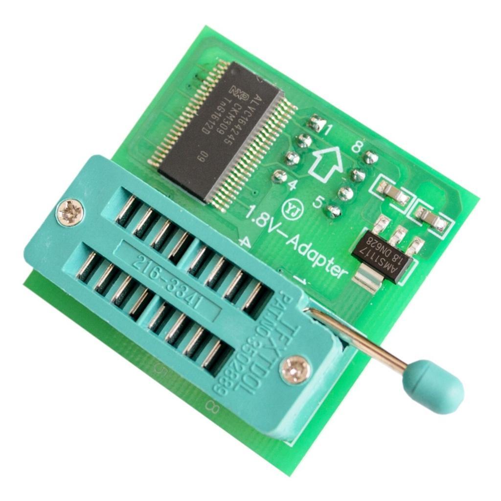 USB BIOS Programmer Flash EEPROM Series CH341A 24 25 + 1.8V Flash SPI SOP8 DIP8 Adapter With SOP8 SOIC8 To DIP8 EZ Converter Module