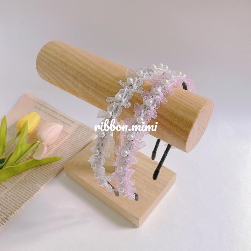 Băng Đô Voan Công Chúa Handmade Ren Voan Cao Cấp Ribbon.mimi