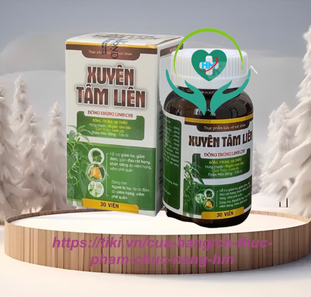 Viên uống Xuyên tâm liên Lisse , hộp 30 viên