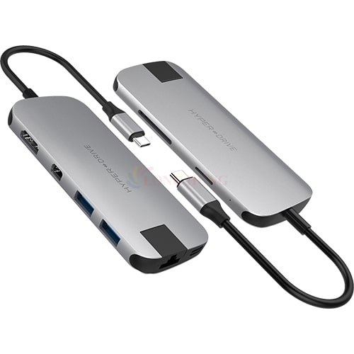 Cổng chuyển đổi HyperDrive Slim 8-in-1 USB-C Hub HD247B - Hàng chính hãng