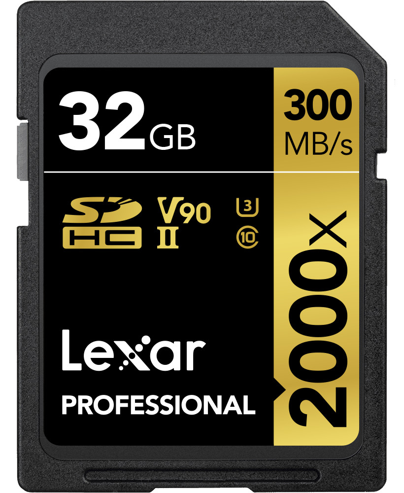 Thẻ Nhớ Lexar SDHC Professional 2000x 32GB UHS-II 300MB/s - Hàng Chính Hãng