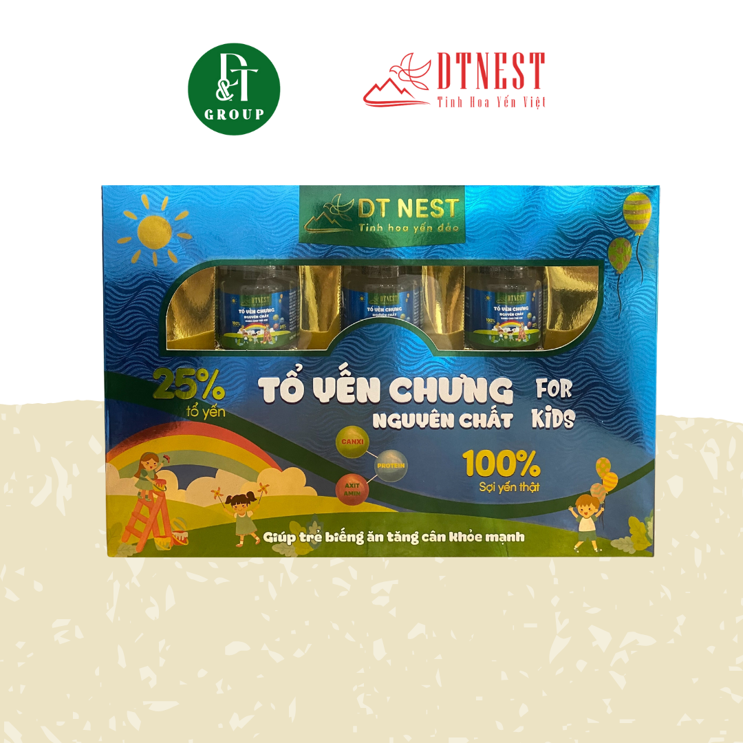 Đặc sản Khánh Hòa - Hộp quà Tổ Yến Nguyên Chất For Kids DT NEST/ DT FOOD