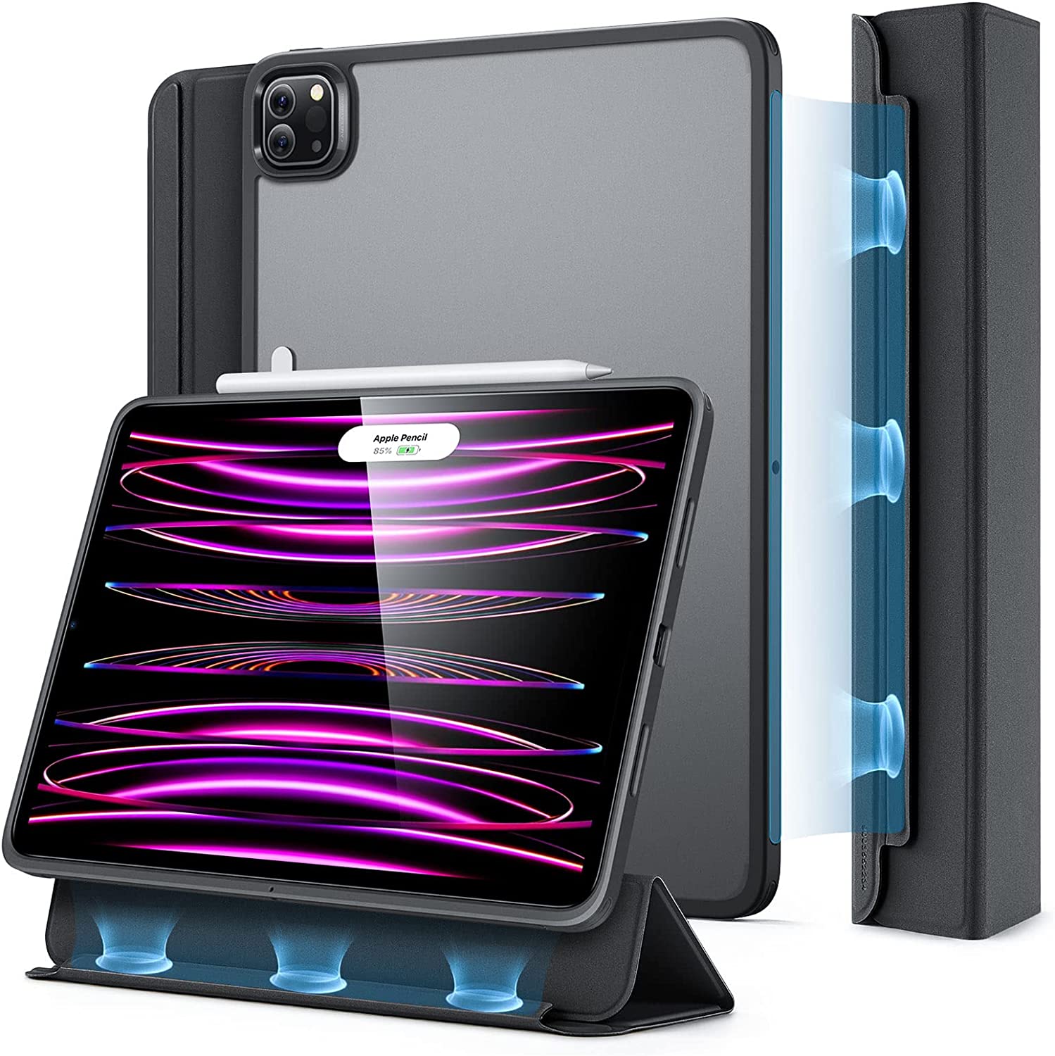 Bao Da dành cho iPad Pro 12.9 inch 2022/2021 ESR Ascend Hybrid Trifold Case - Hàng Chính Hãng