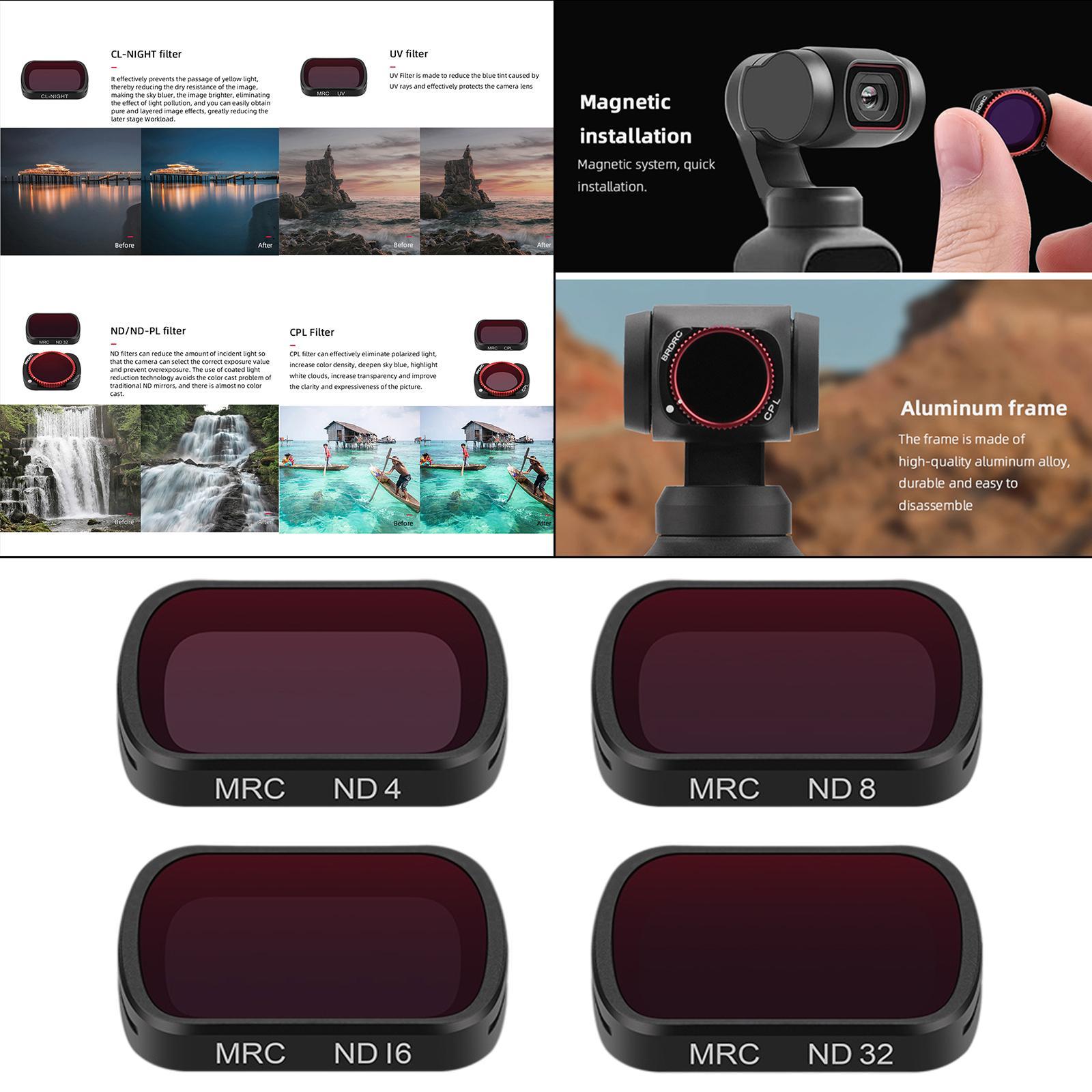 Camera Optical Glass Lens Filter  CPL ND8 ND16 ND32