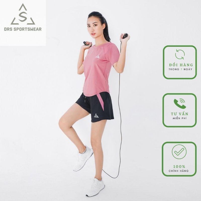 Áo thun tập gym DRS, cộc tay form thoải mái thoáng mát, thấm hút tốt.DRN06