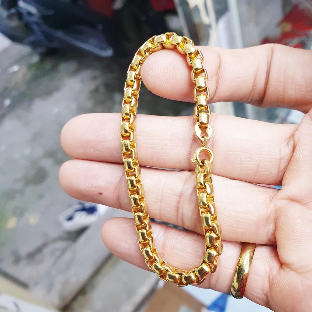 Lắc Tay Ống Vuông 5-7MM Cao Cấp -Dùng tắm rửa thoải mái không đen- Bản 2021 dập mộc