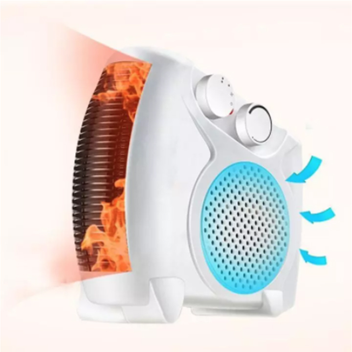 Quạt Sưởi Đa Năng Mùa Đông - Máy Sưởi Ấm Mini Mẫu Mới, Quạt Sưởi Ấm 2 Chiều An Toàn Tiết Kiệm Điện