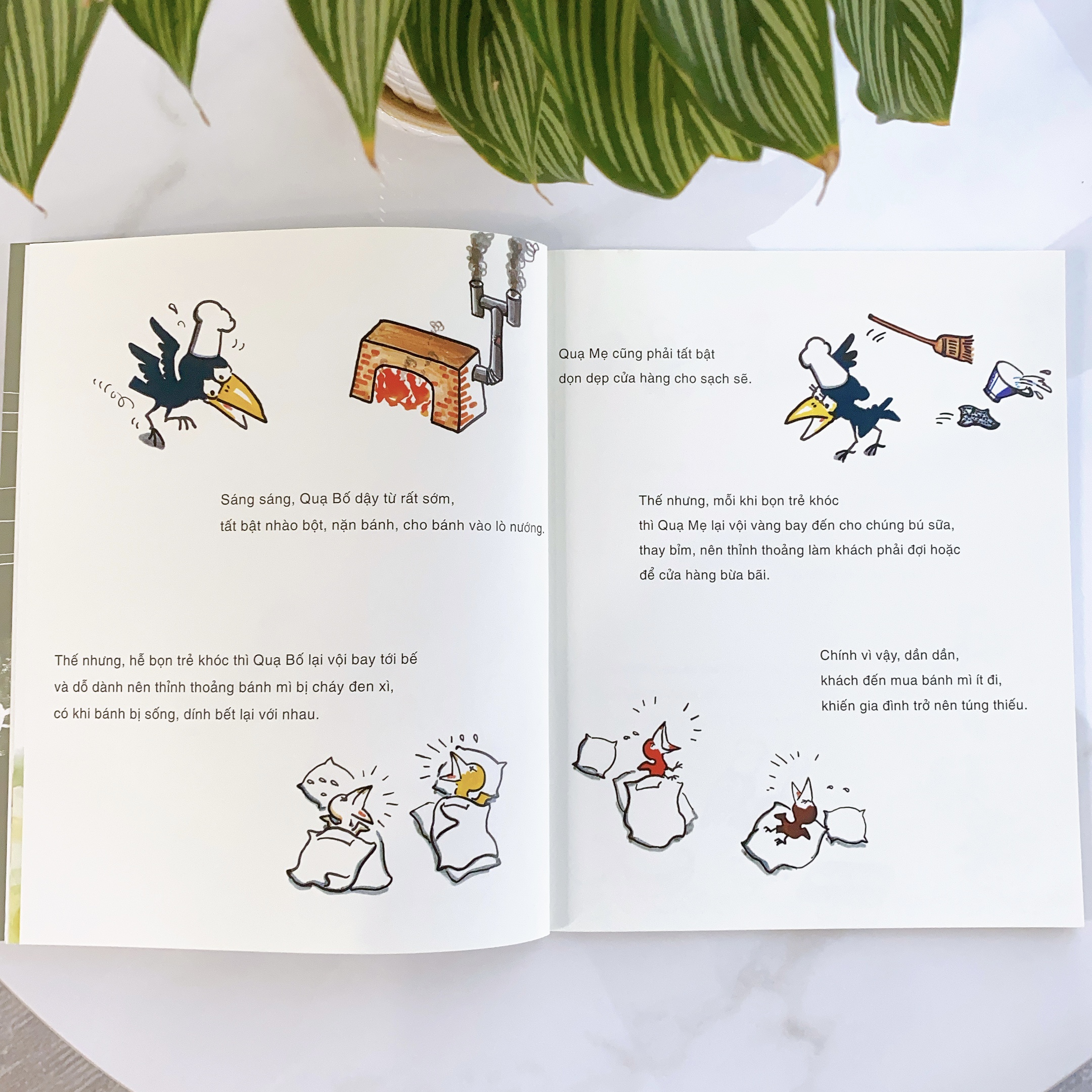 Ehon - Phát triển quan sát - Cửa hàng bánh mì quạ - cho bé 3-6 tuổi
