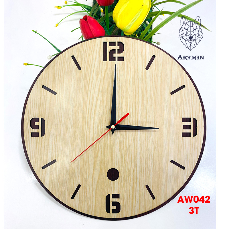 AW042 - Đồng Hồ Gỗ Decor Bán Chạy 2023 – Đồng Hồ Treo Tường Trang Trí