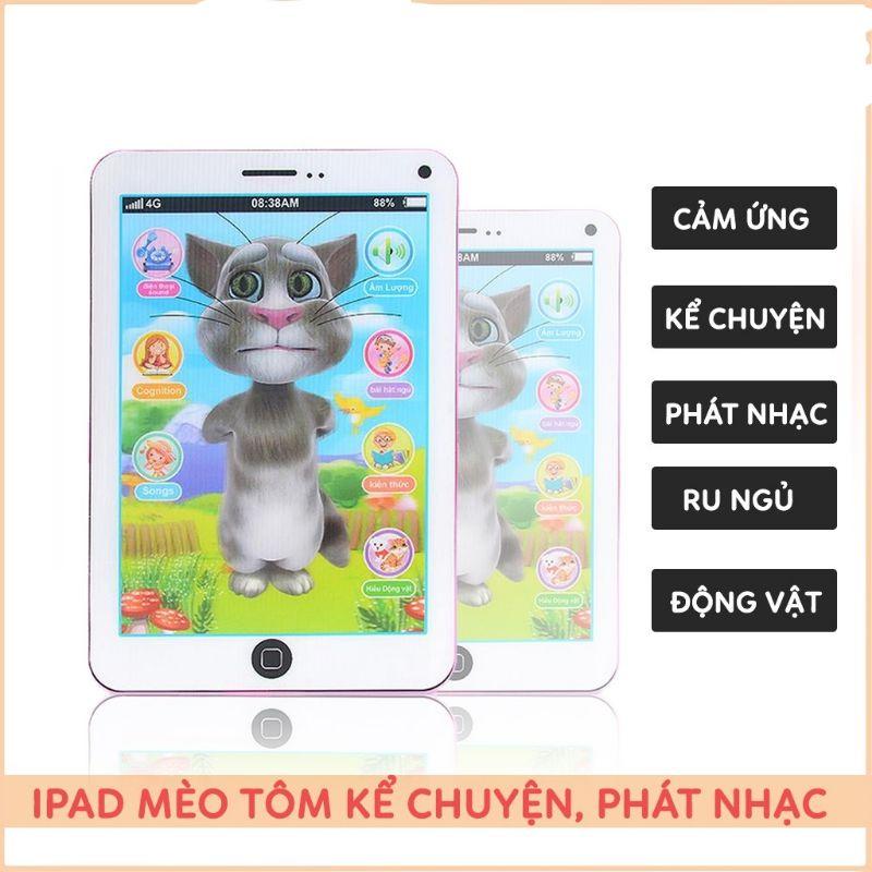 Đồ chơi ipad mèo tom thông minh phát nhạc cho bé (hát, kể chuyện, đọc thơ)