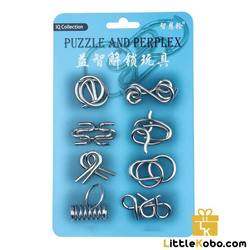 24 Món Đồ Chơi Tháo Vòng Sắt Metal Wire Puzzle