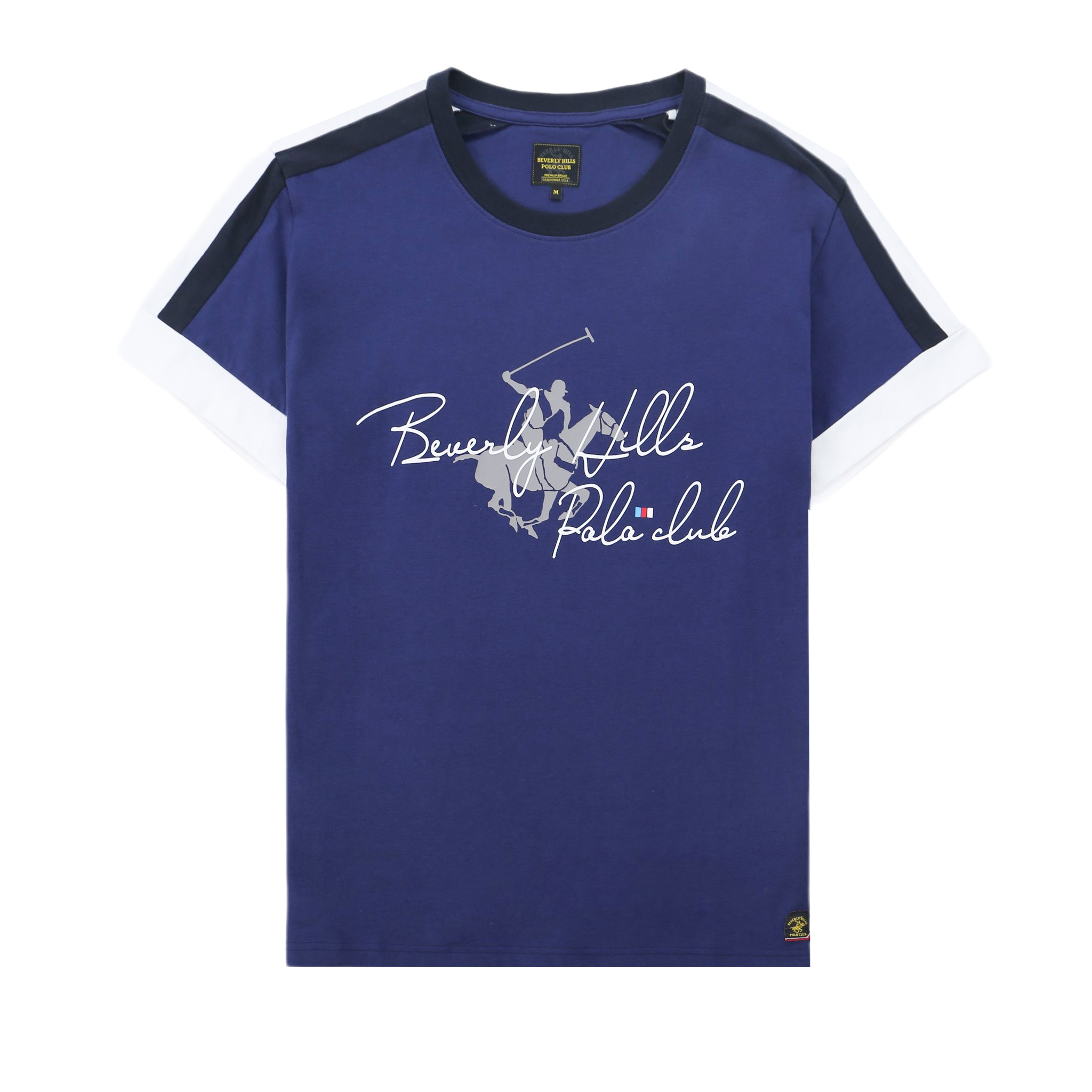 Áo Tshirt ngắn tay Nam Beverly Hills Polo Club Regular Fit Cotton Xanh lam TSMRSW21TL052