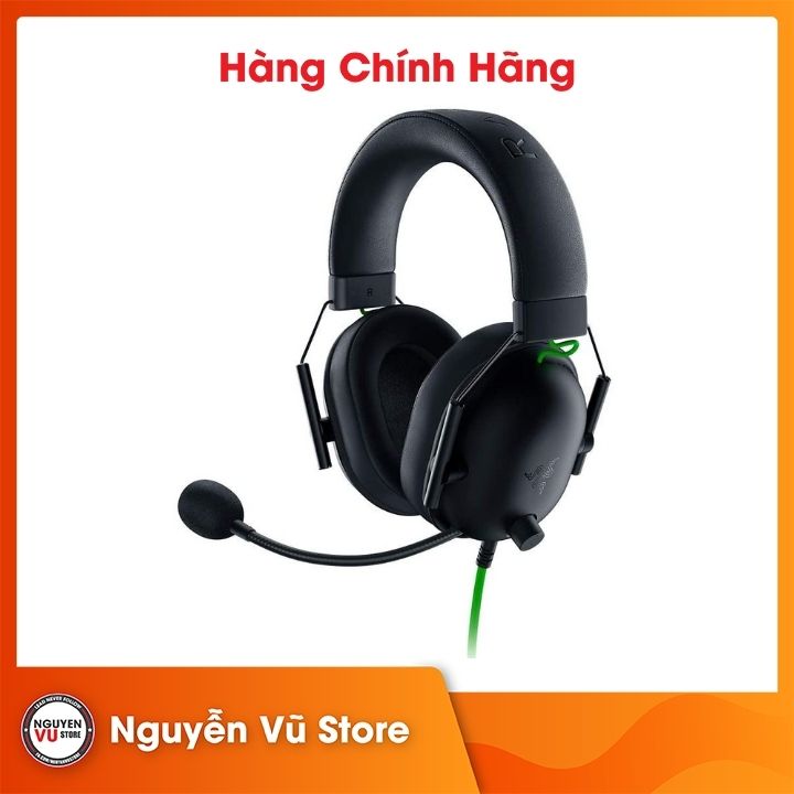 Tai nghe Razer BlackShark V2 X (đệm tai da, không có soundcard) - Hàng chính hãng