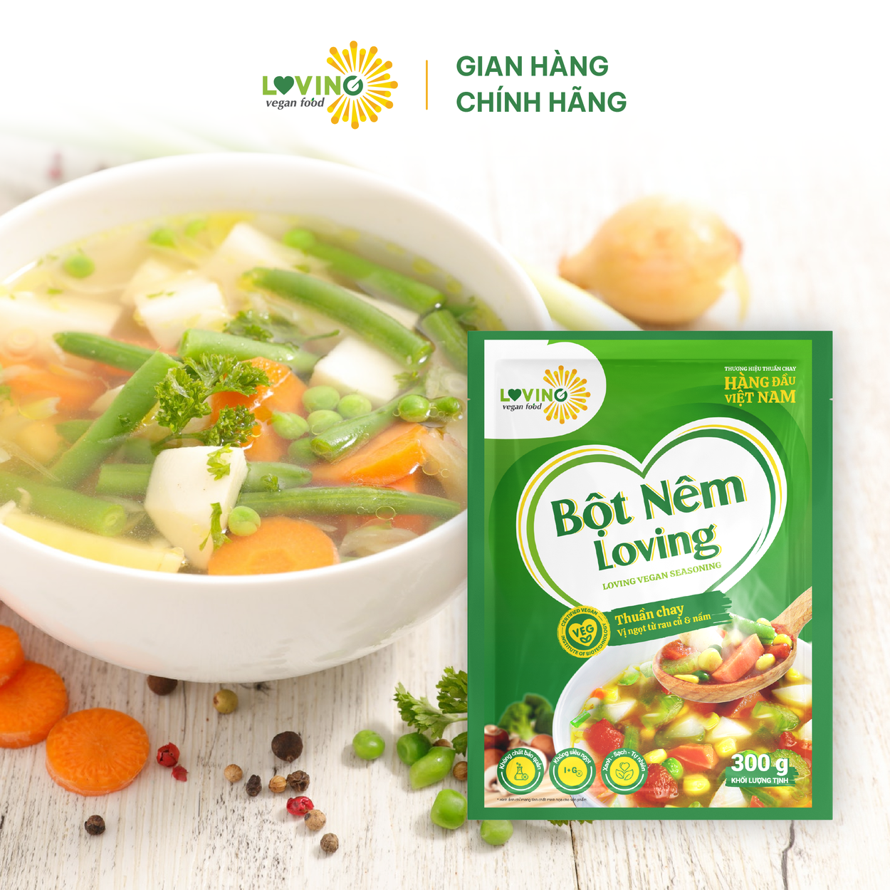 Bột Nêm Loving Thuần Chay Gói 300gram