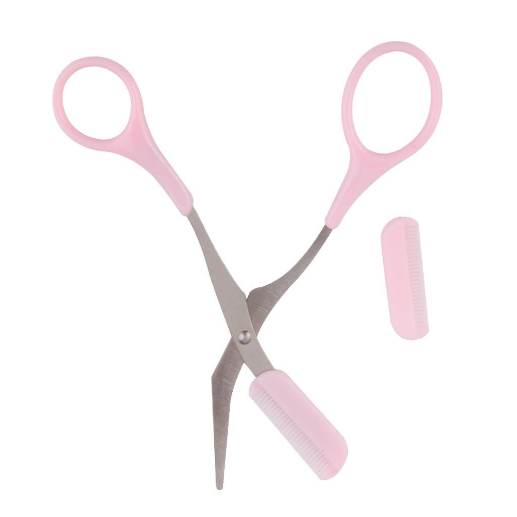 Eyebrow Trimmer Eyelash Shears Scissors Comb Eyebrow Shaping Grooming Tool