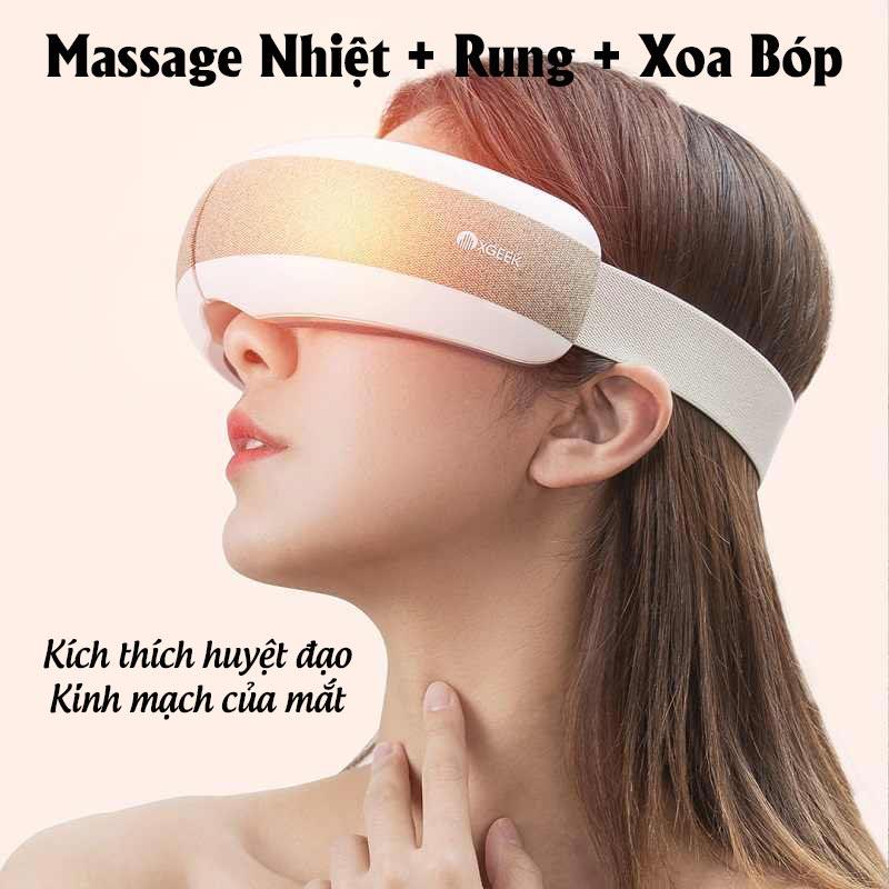 Máy massage mắt Jeeback Enchen E6 với túi khí xoa bóp thái dương, nhiệt nóng và nhạc thư giãn