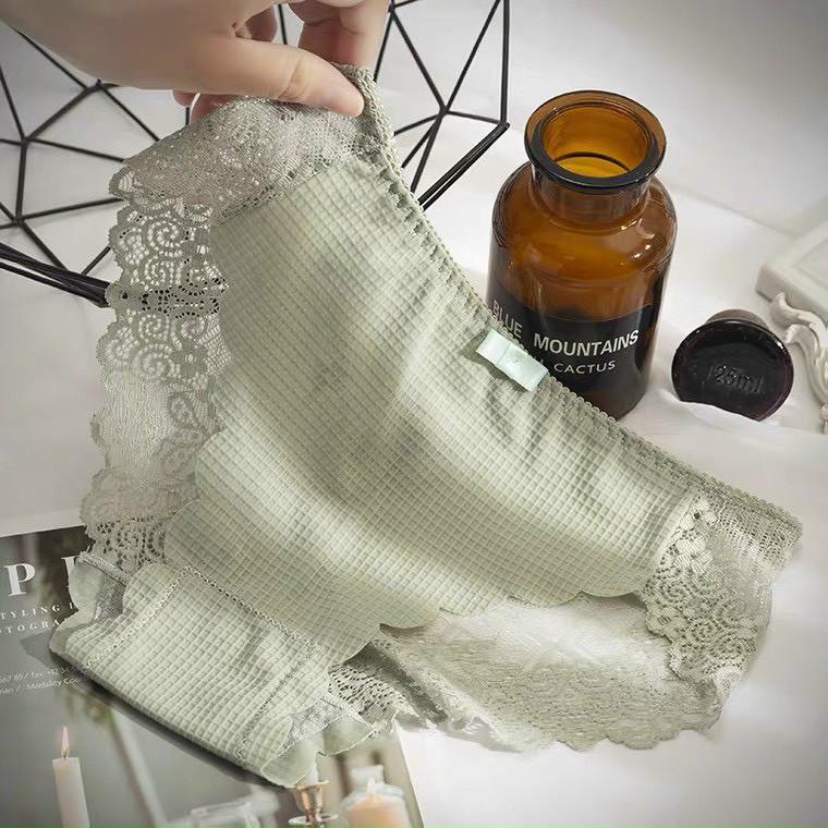 Quần lót nữ lưới phối ren mỏng thoáng mát nhẹ cho mông