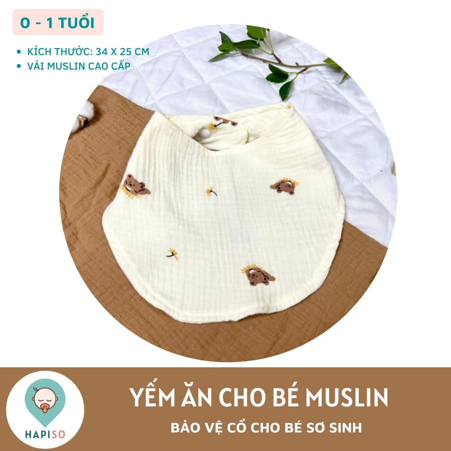 Yếm Ăn Muslin Cho Bé Hapiso