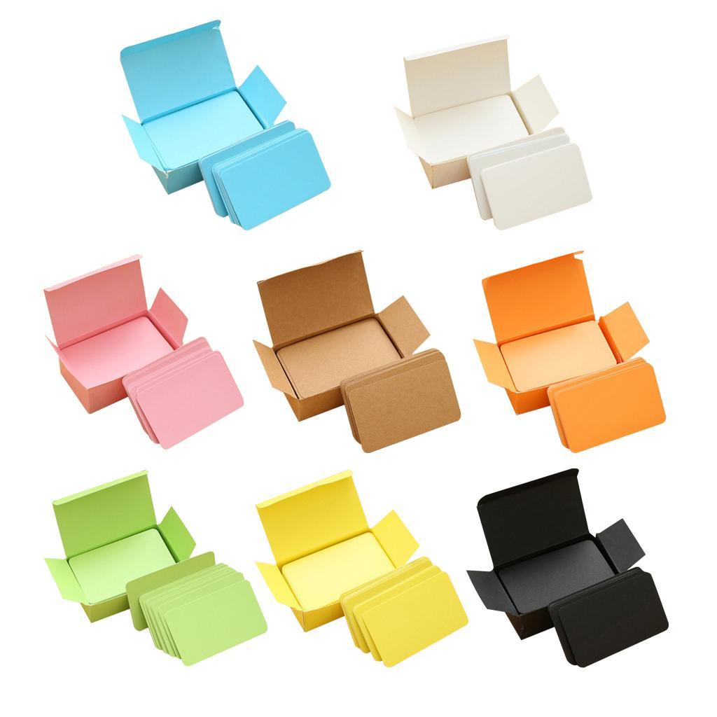 8 Boxes, Paper Blank Index Flash Cards DIY Greeting Quick Message, 90 Sheets