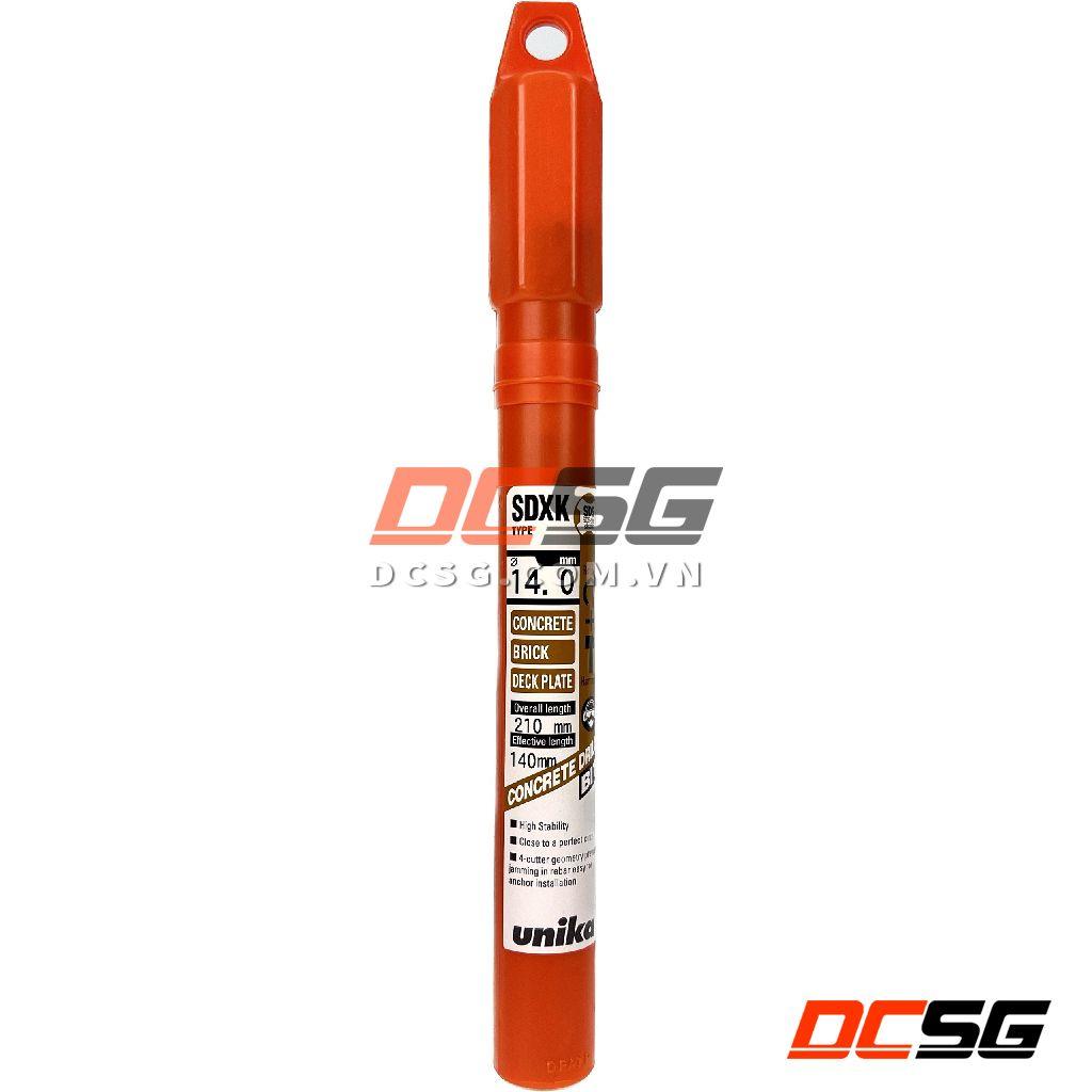 Mũi khoan bê tông hợp kim 4 cạnh 14-16x210mm Unika SDXK | DCSG