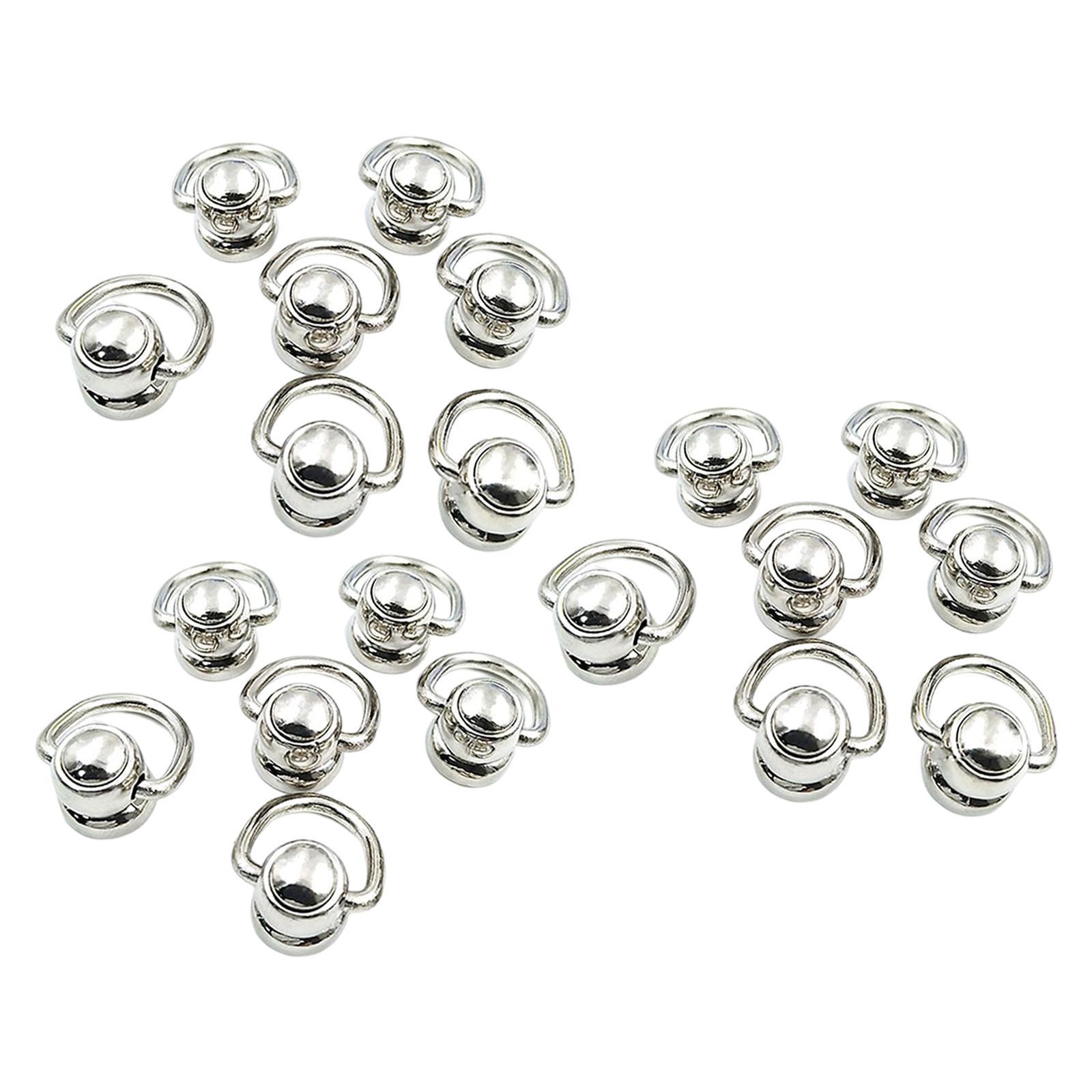 20x Alloy Bags Side Anchors Hardware Accessories Rotate Buckles for Purse Making