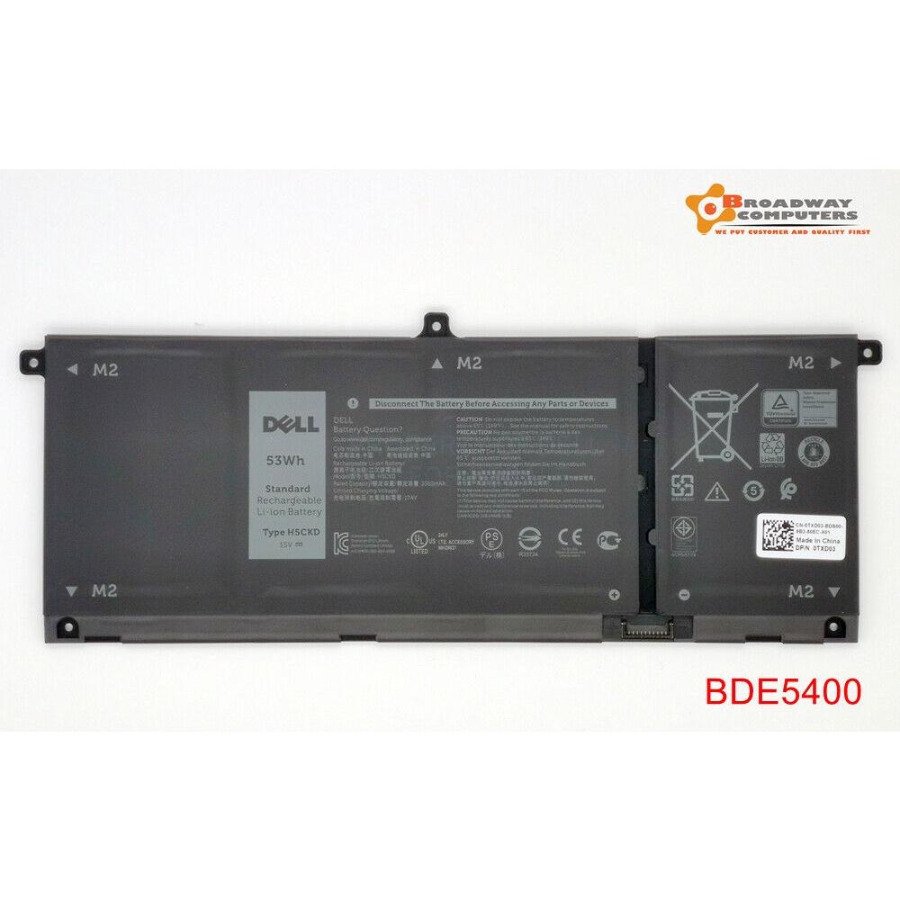 Pin Dùng Cho Laptop Dell Inspirion 5400 5406 5501 7405 H5CKD Battery Original 53Wh