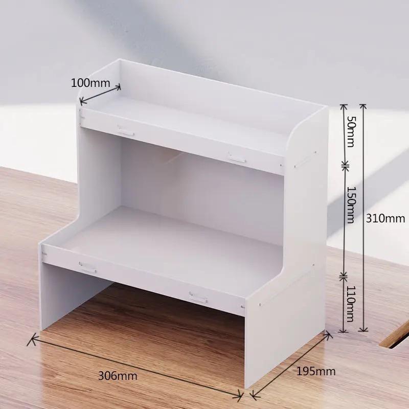 Kệ mica 2 Tầng, dày 3mm, trưng bày Mỹ Phẩm,Son Môi, Nước Hoa, POP Nhân Vật, Sắp Xếp Tủ Nhà Tắm, lắp ghép