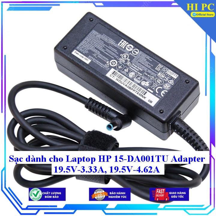 Sạc dành cho Laptop HP 15-DA001TU Adapter 19.5V-3.33A 19.5V-4.62A - Kèm Dây nguồn - Hàng Nhập Khẩu