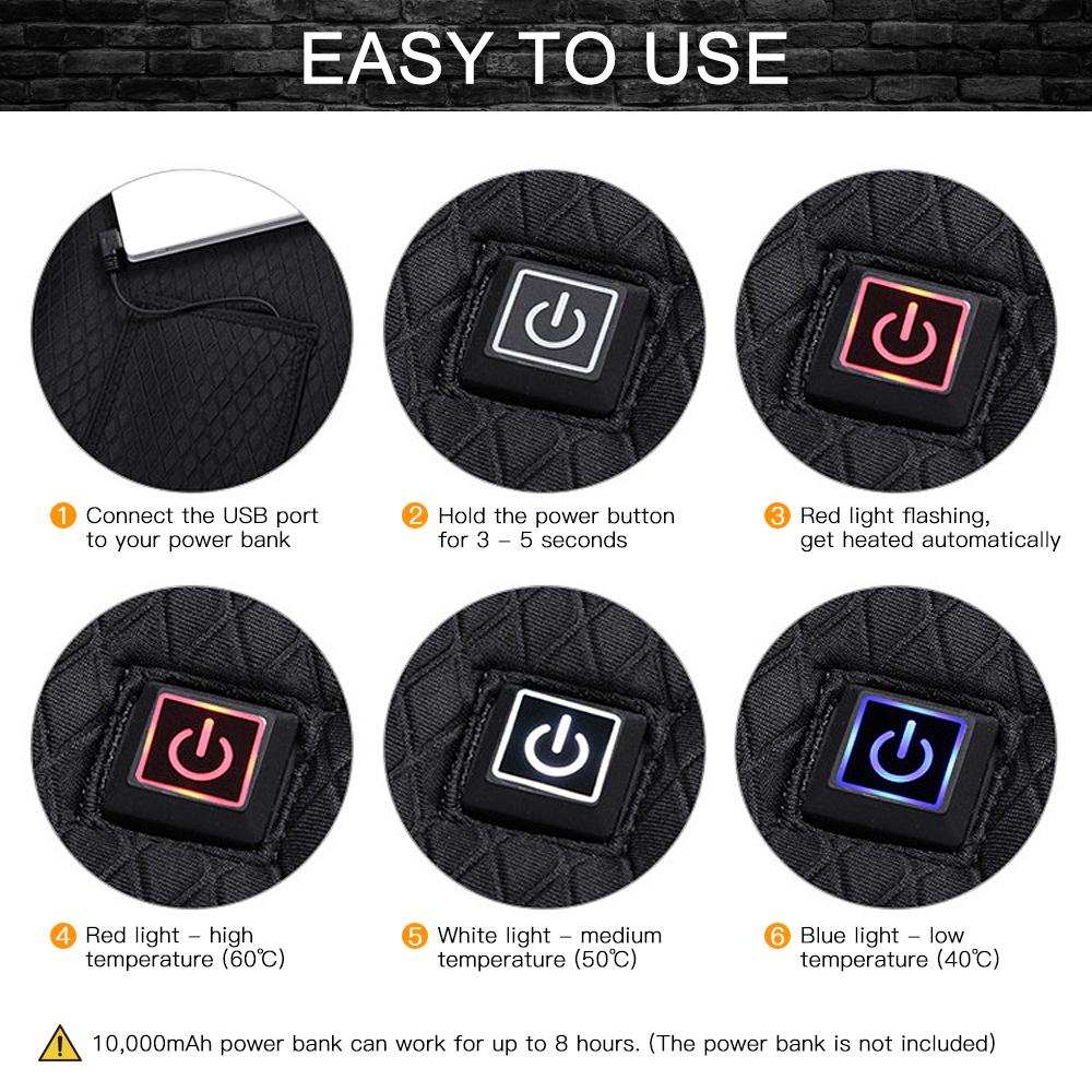 Áo Khoác Điện Sưởi Ấm Giữ Nhiệt Cực Lâu Sạc Usb