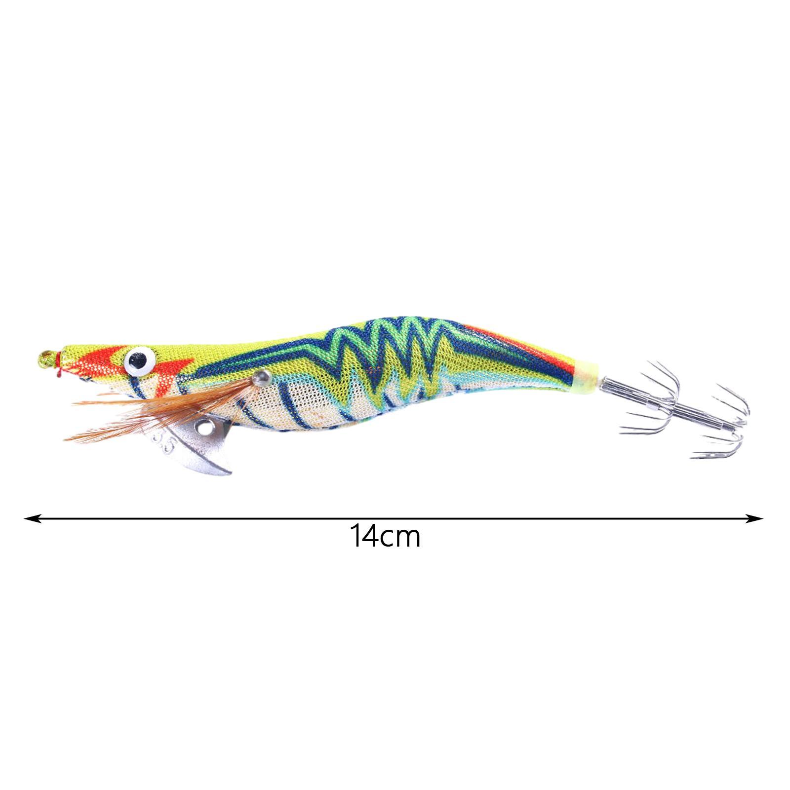Luminous Squid Jig Hooks 14cm Artificial Squid Jig Lures Durable Squid Hooks