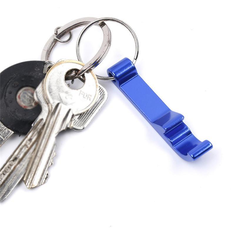 Adonised Aluminium Bottle Drinks Can Opener Keyring Keychain Various Colours UK